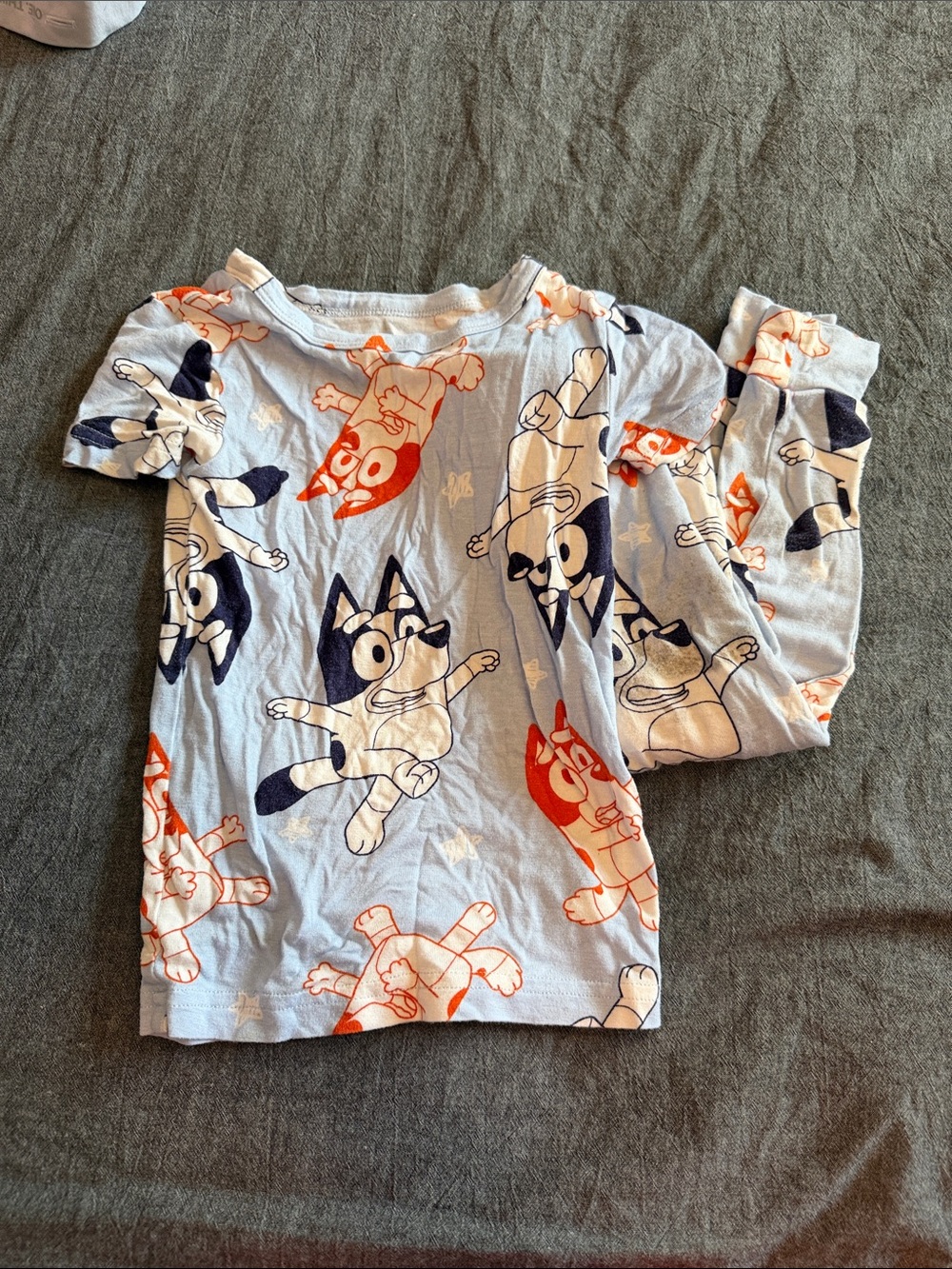 Bluey Puppy Print Kids Pajama Set